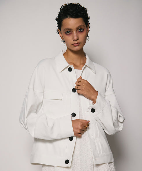 フォルムシャツジャケット(無地)