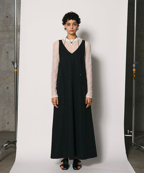 ロングストラップドレス