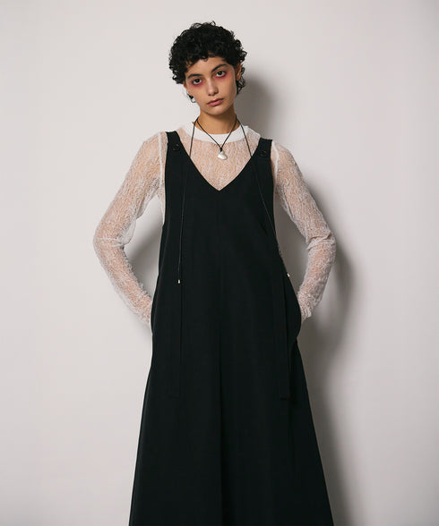 ロングストラップドレス