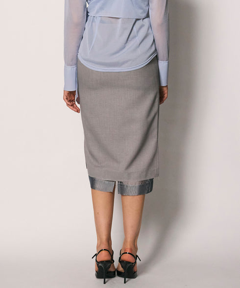 4WAYダブルレイヤードスカート