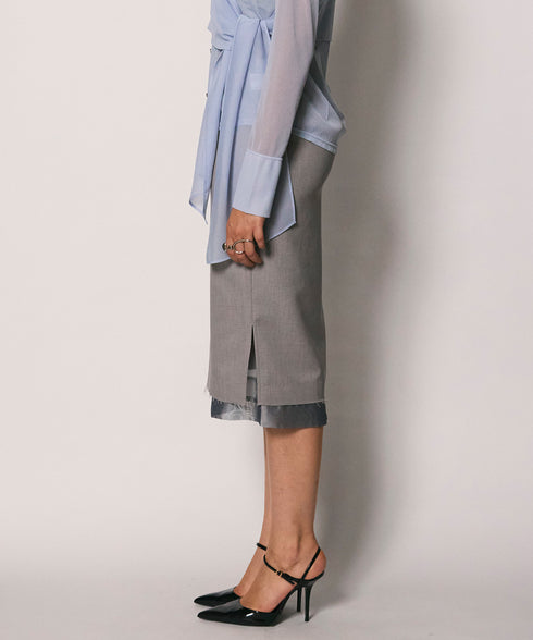 4WAYダブルレイヤードスカート