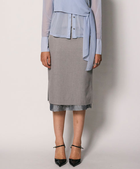 4WAYダブルレイヤードスカート