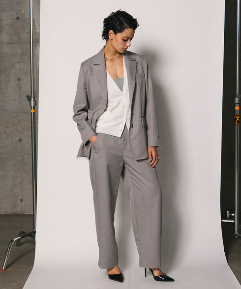 サイドタックカットオフパンツ