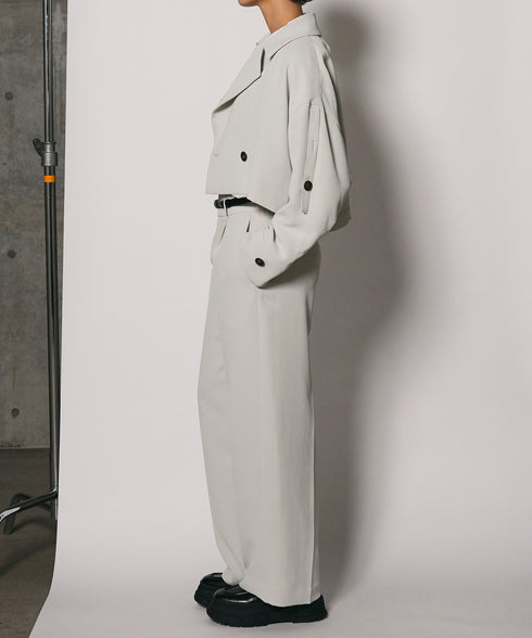 ミニマルローウエストパンツ