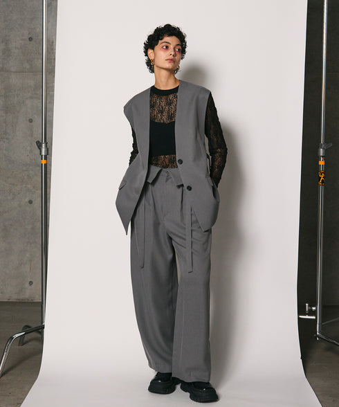 2WAYハイウエストパンツ