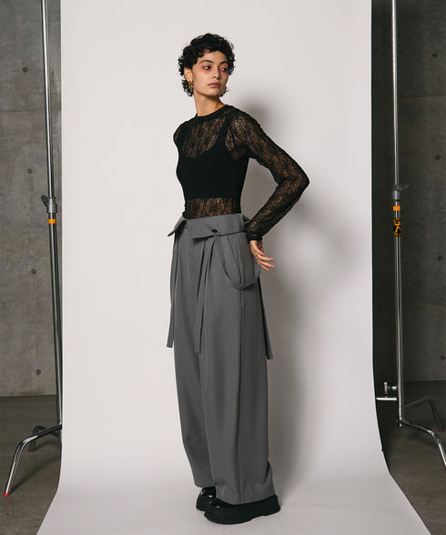 2WAYハイウエストパンツ