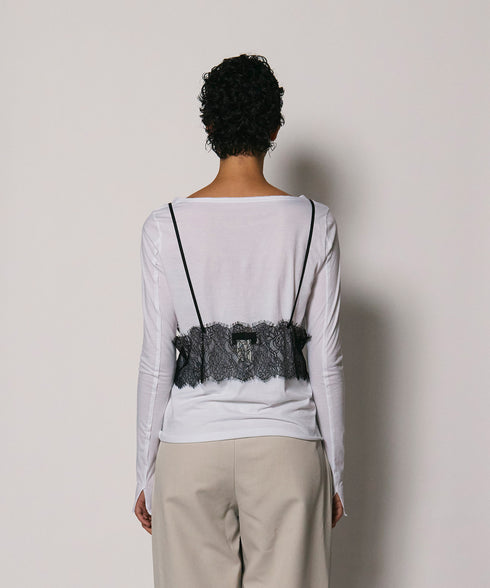 レイヤードルックレースTee