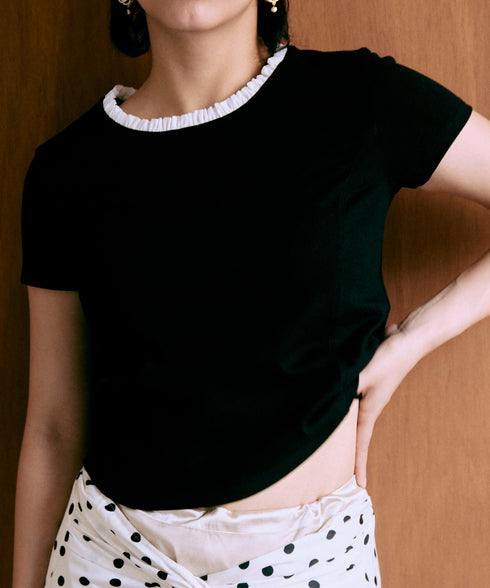 プチバブルフリルTシャツ