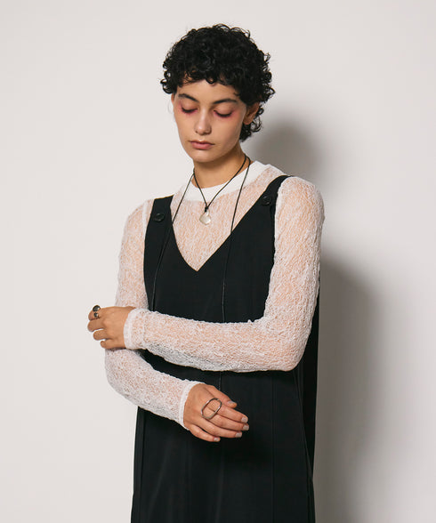 レイヤードレースニット