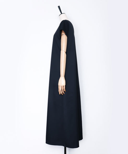 2WAY チビ袖ロングフレアーワンピース