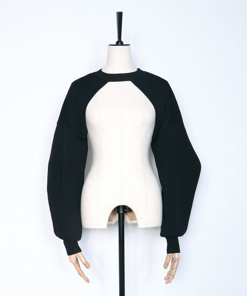 2WAYコクーンスリーブショートニット