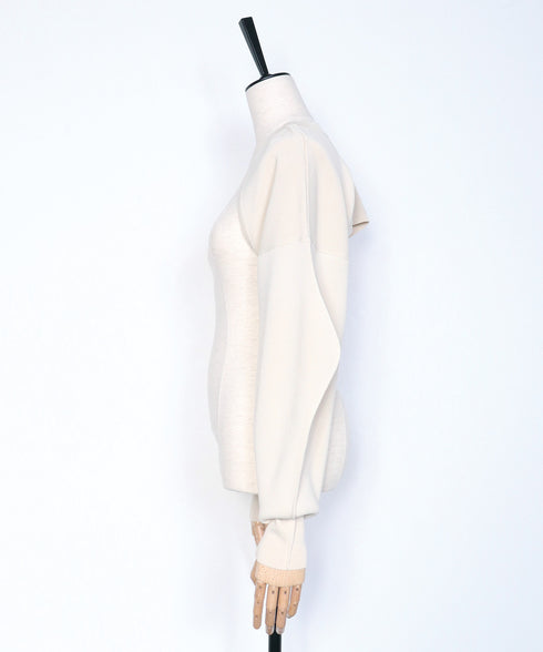 2WAYコクーンスリーブショートニット