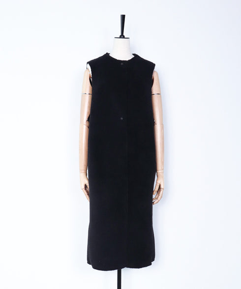 エコムートンロングストレートジレ