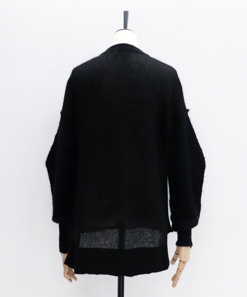 ハイゲージモヘアコクーンスリーブプルオーバー