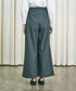 ラッフルワイドパンツ