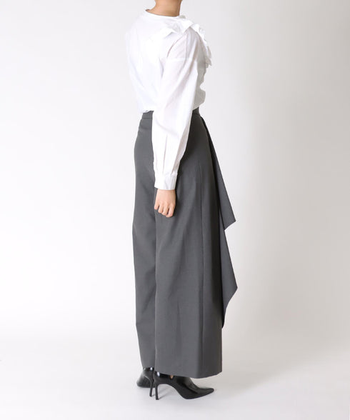ラッフルワイドパンツ