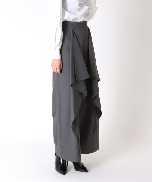 ラッフルワイドパンツ