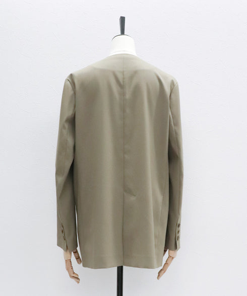 1釦ノーカラージャケット