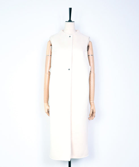 エコムートンロングストレートジレ