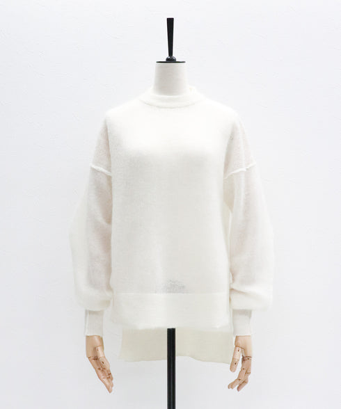 ハイゲージモヘアコクーンスリーブプルオーバー