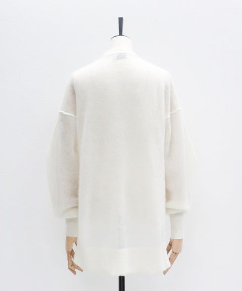 ハイゲージモヘアコクーンスリーブプルオーバー