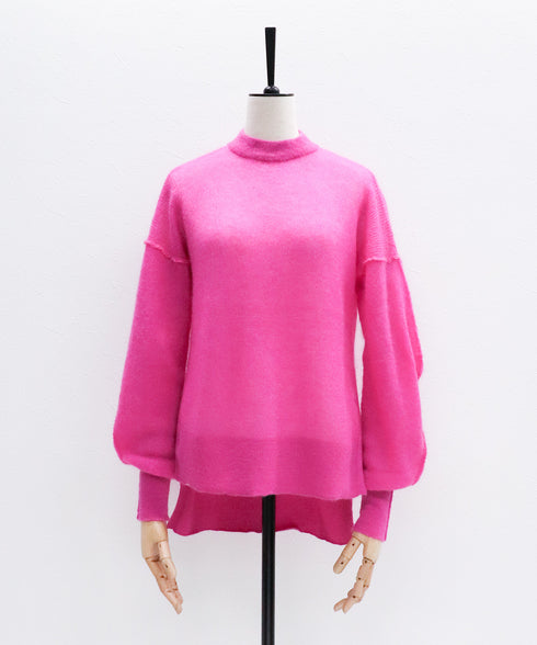 ハイゲージモヘアコクーンスリーブプルオーバー