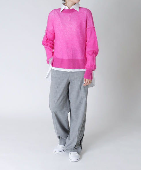 ハイゲージモヘアコクーンスリーブプルオーバー