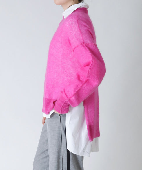 ハイゲージモヘアコクーンスリーブプルオーバー