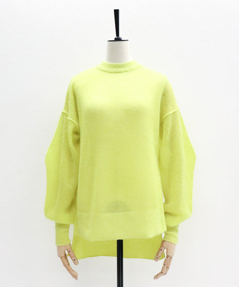 ハイゲージモヘアコクーンスリーブプルオーバー