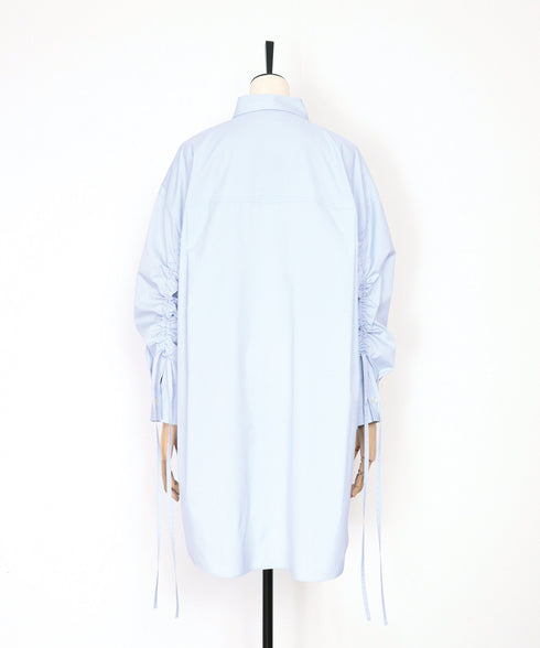 ギャザースリーブビッグシャツ