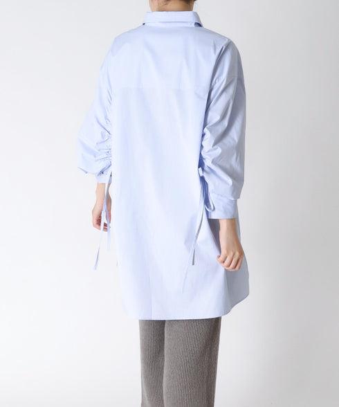 ギャザースリーブビッグシャツ