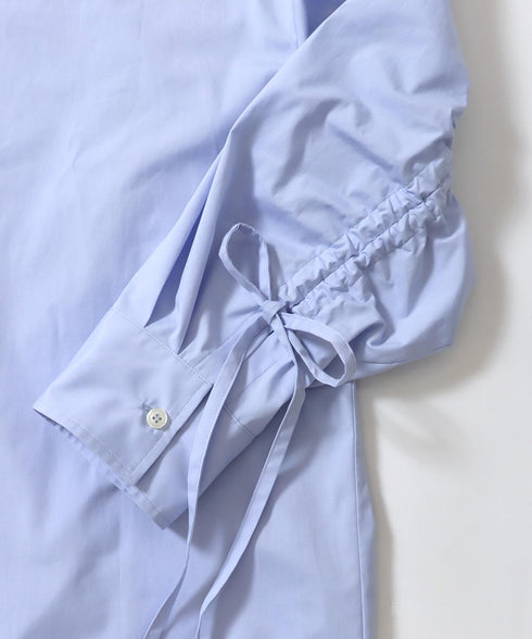 ギャザースリーブビッグシャツ