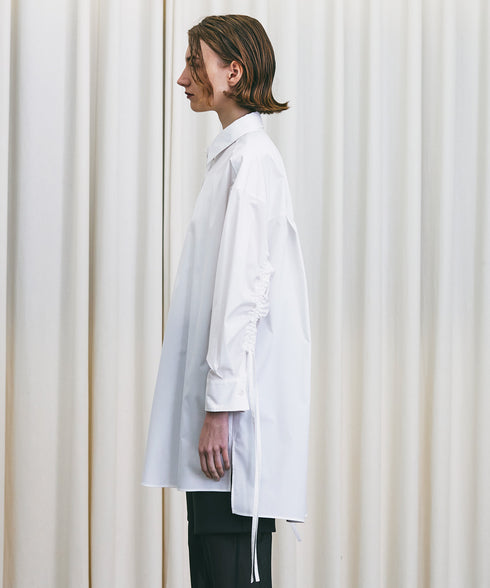 ギャザースリーブビッグシャツ