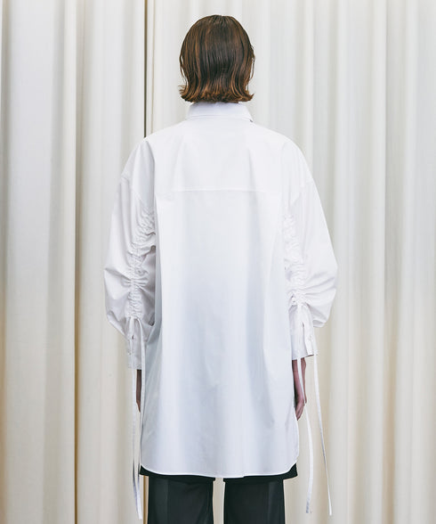 ギャザースリーブビッグシャツ