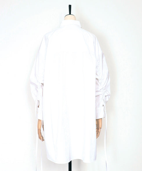 ギャザースリーブビッグシャツ