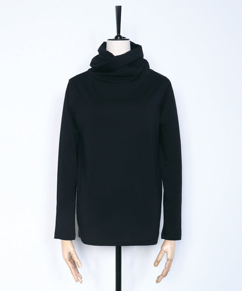 スヌードネック ロングTシャツ