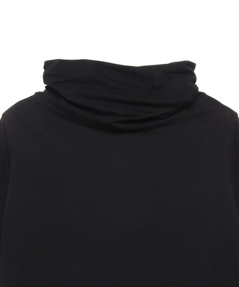 スヌードネック ロングTシャツ