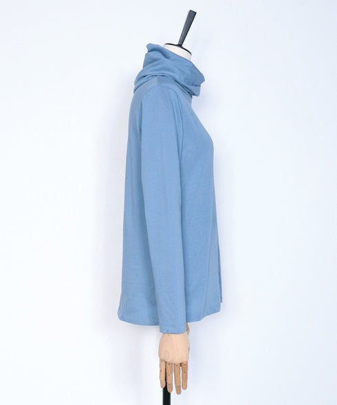 スヌードネック ロングTシャツ