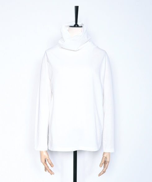 スヌードネック ロングTシャツ