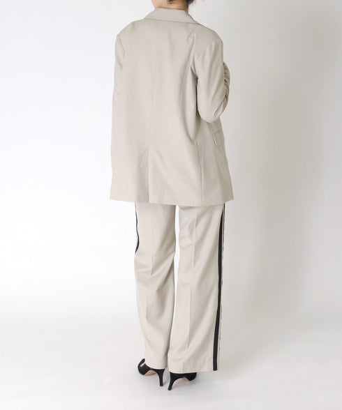 サイドラインベルテッドストレートパンツ