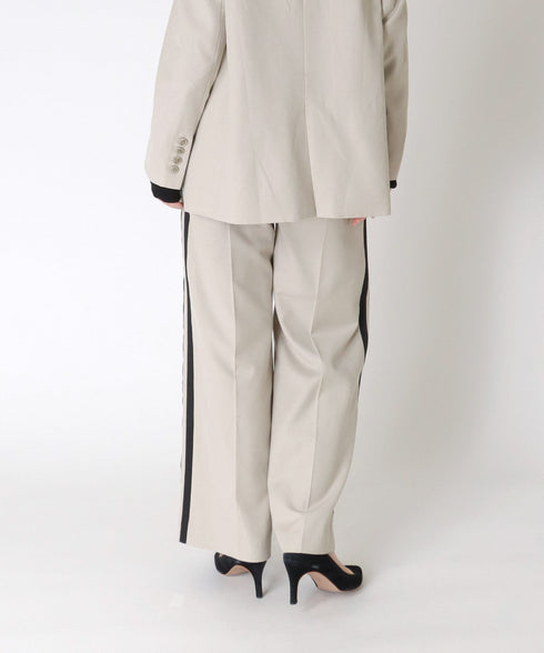 サイドラインベルテッドストレートパンツ