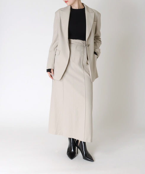 サイドラインピンタックナロースカート