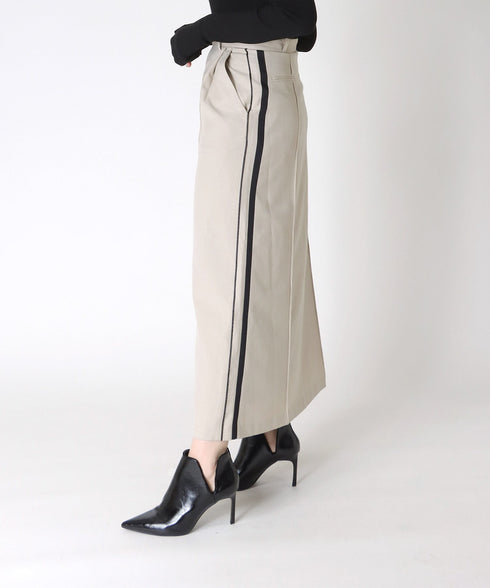 サイドラインピンタックナロースカート